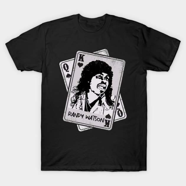 Retro Randy Watson 80s Card Style T-Shirt by Slepet Anis